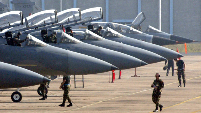 US National Guard sends 12 F-15 interceptor jets to Europe to guard against Russia