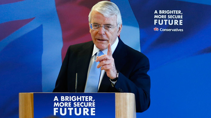 Miliband risks ‘daily dose of political blackmail’ in Labour-SNP coalition – Ex-PM John Major