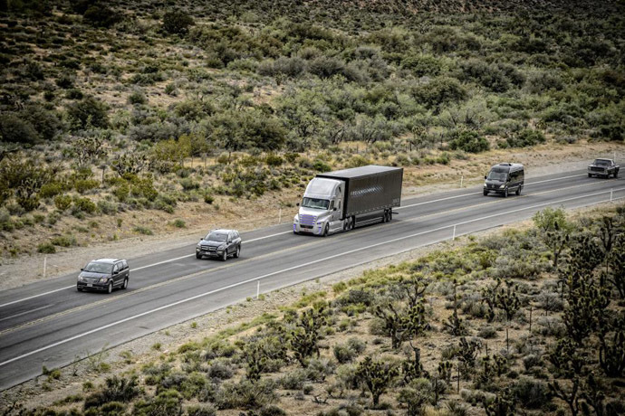 World Premiere Freightliner Inspiration Truck. (Image from daimler.com)