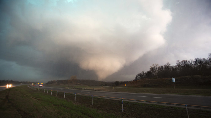 Trail of destruction as tornadoes rip through Texas (IMAGES)