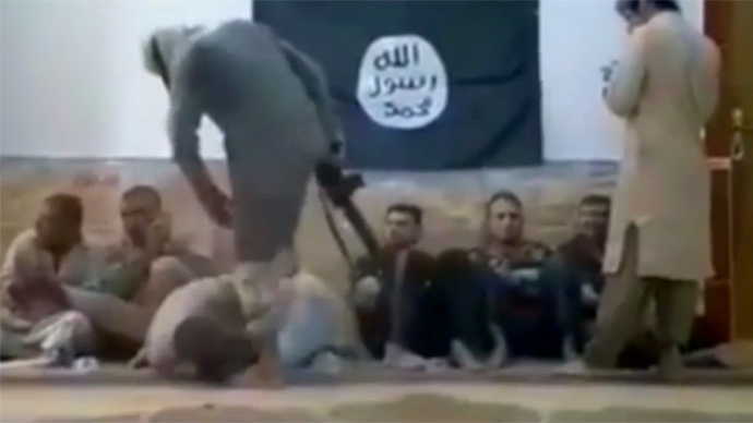 Disturbing footage of ISIS punishing own fighters for smoking