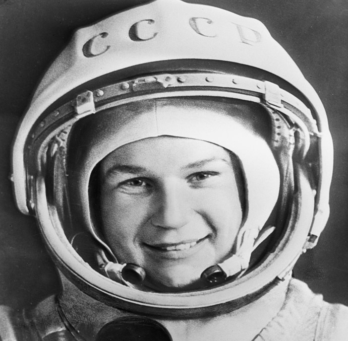 Pilot-cosmonaut Valentina Tereshkova. Photo reproduction. (RIA Novosti)