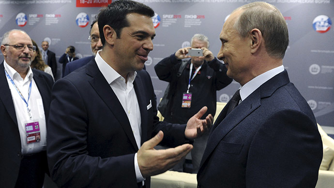 Putin: €2bn Russia-Greece gas deal will help Athens pay its debt
