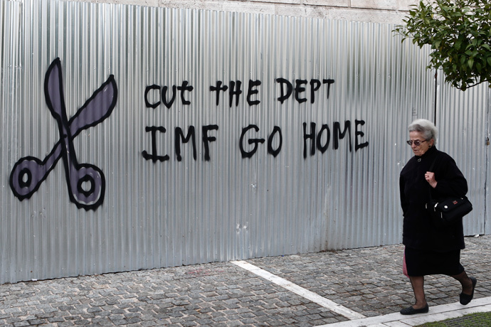 Graffiti in Athens (Reuters / Alkis Konstantinidis)