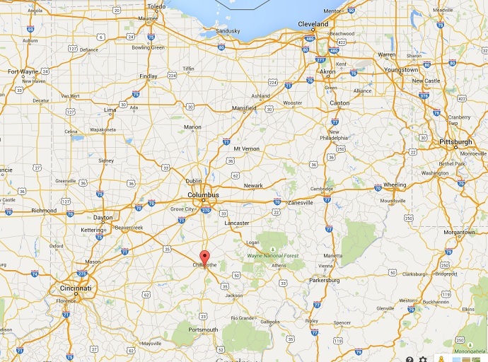 The task force investigation may expand to missing women in Portsmouth and Columbus, Ohio (Google Maps)
