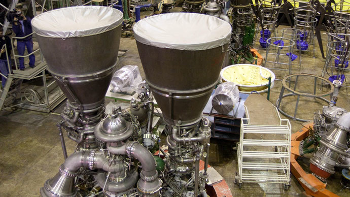 Russian RD-180 rocket engine.(RIA Novosti / Iliya Pitalev)