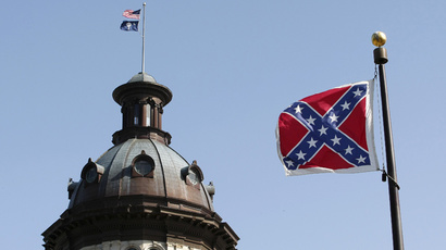 Confederate flags fly over Charleston to protest activist’s speech