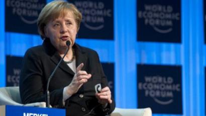 Merkel calls for austere Europe, rejects new debt