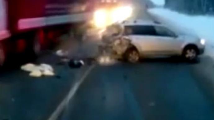 Baby Girl Tossed From Car Crash, Narrowly Escapes Being Run Over By ...