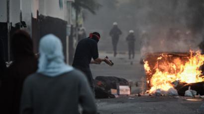 Clashes and teargas in Bahrain as thousands remember Gulf forces intervention