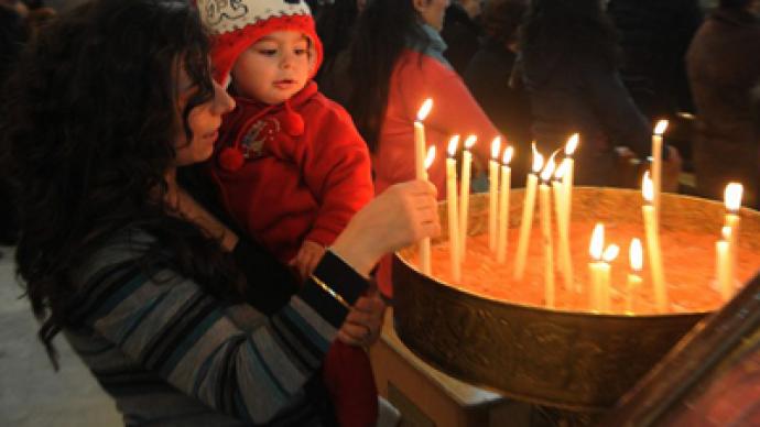 Syrian Christians pray for peace on Christmas Eve (PHOTOS)