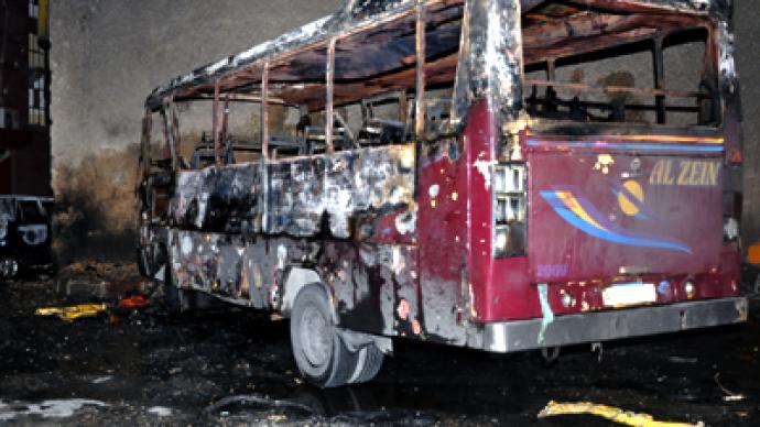 Damascus car blast kills six despite proposed ceasefire (PHOTOS)