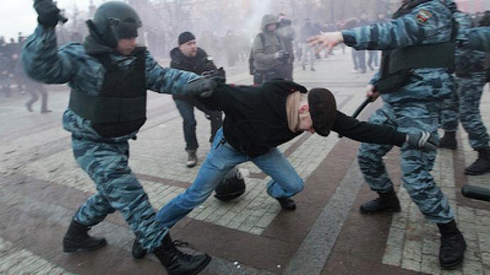Clashes with police over football fan killing