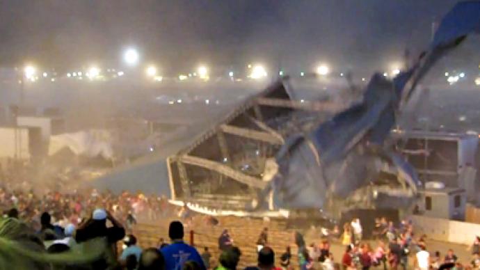 Dreadful Indianapolis stage collapse: video — RT World News