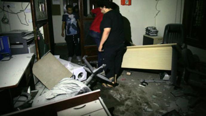 Angry Libyan protesters storm TV channel for Bani Walid coverage