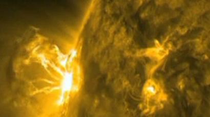 Solar storm strikes Earth following monster flare (VIDEO)