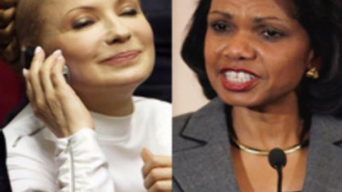 Moscow tabloid compares Rice and Timoshenko