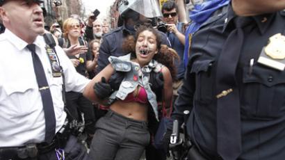 OWS to 'use bodies as weapons against the one percent' - activist
