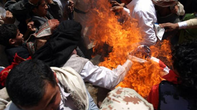Shots fired as Yemen police disperse angry crowds flocking to US Embassy