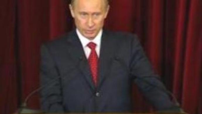 Putin urges weapons treaty talks with U.S. 