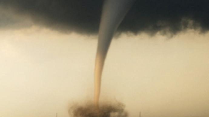 Rare tornado hits Georgia