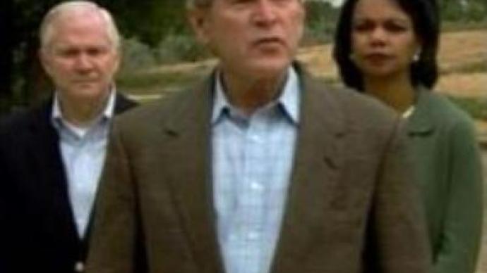 U.S. President Bush reviews Iraq strategy with National Security Council