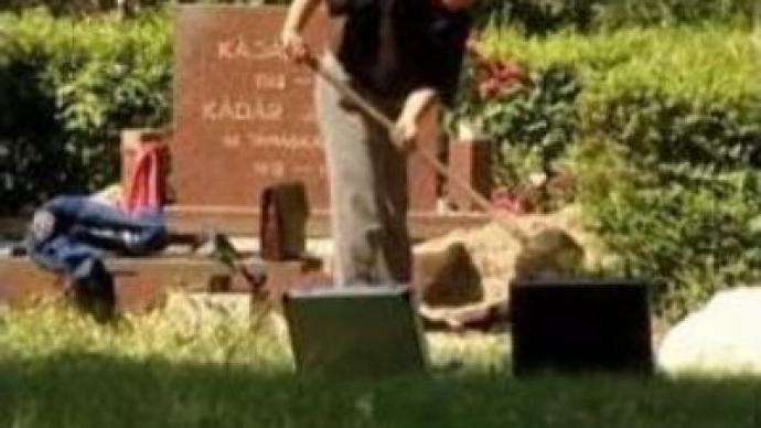Vandals dig up Communist-era leader’s grave in Hungary