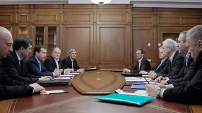 Medvedev calls on Duma parties for more involvement in tackling unemployment