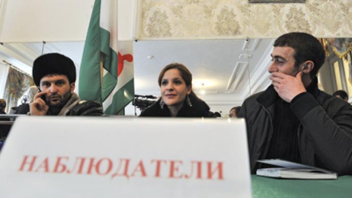 International election observers get down to business