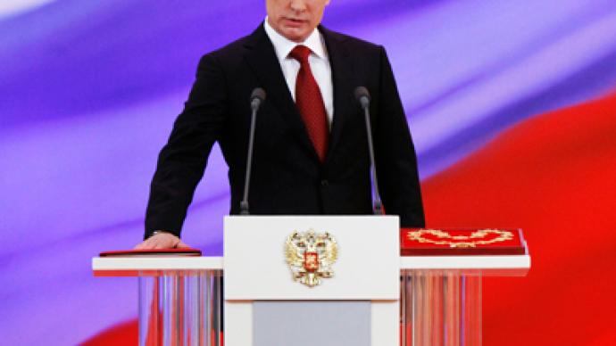 Back in the saddle, Putin faces uphill ride