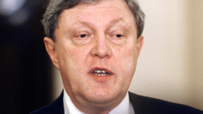 Yavlinsky blames tight schedule for registration failure