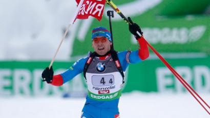 Russian biathlete takes sprint gold at Holmenkollen