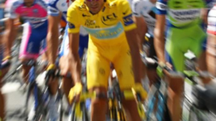 Contador celebrates second Tour de France victory