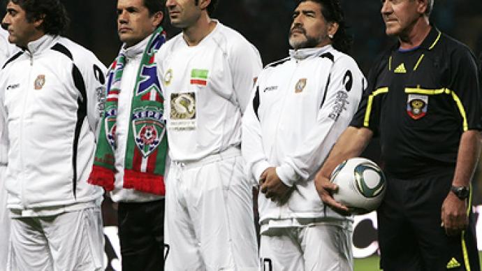 Maradona opens stadium in Grozny