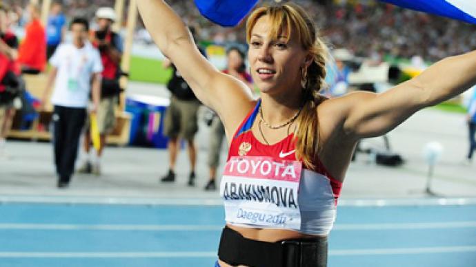 Russia’s javelin queen grabs gold and championships record in Daegu