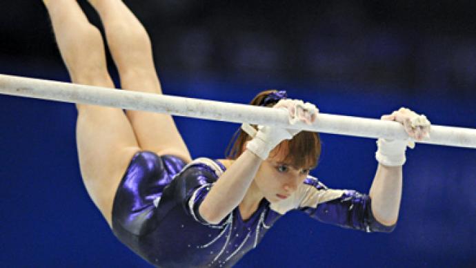 Komova wins first Russian gold at Gymnastics Worlds