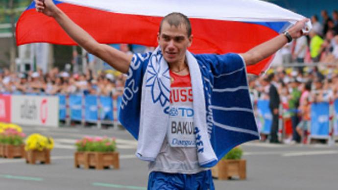 Russian walkers unstoppable in Daegu