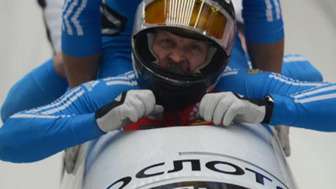 Zubkov defends four-man bobsled world cup title in Sochi
