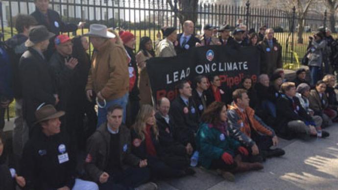 Keystone XL Pipeline protesters arrested in front of the White House (PHOTOS)