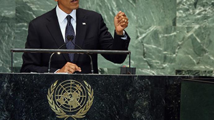 Obama threatens Iran in UN speech