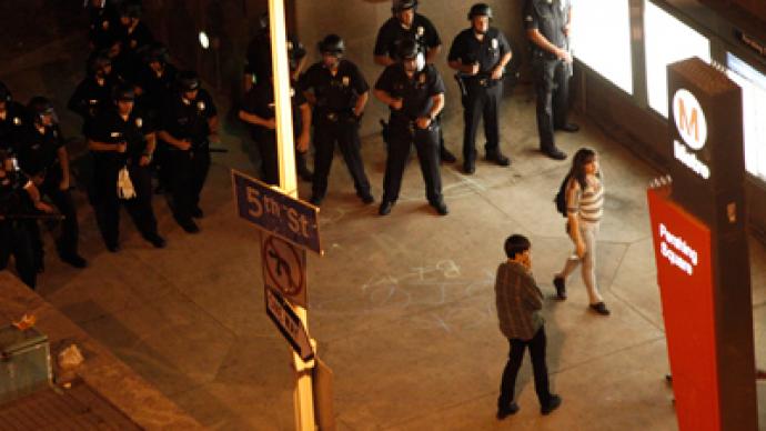 LAPD clashes with Occupy protesters at Art Walk, 19 arrested (PHOTOS)