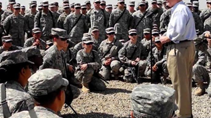 Activists protest America’s $698 billion dollar military budget during Global Day Against Military Spending