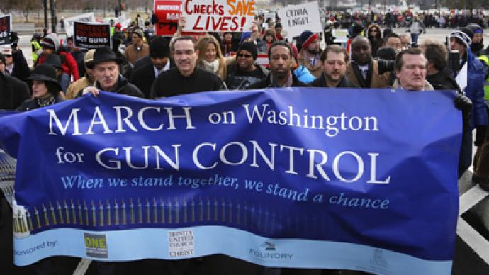 Thousands march for gun control in Washington