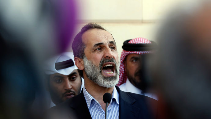 Ahmed Moaz al-Khatib.(AFP Photo / Karim Sahib)