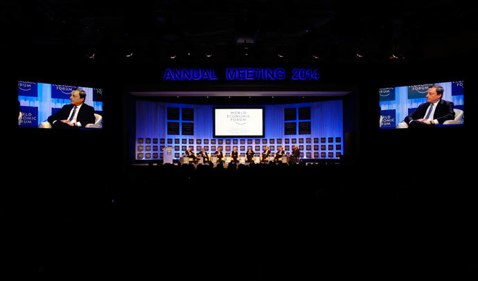 World Economic Forum (WEF) in Davos January 25, 2014.(Reuters / Ruben Sprich)