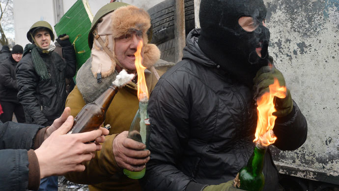 Kiev, January 19, 2014.(AFP Photo / Sergei Supinsky)