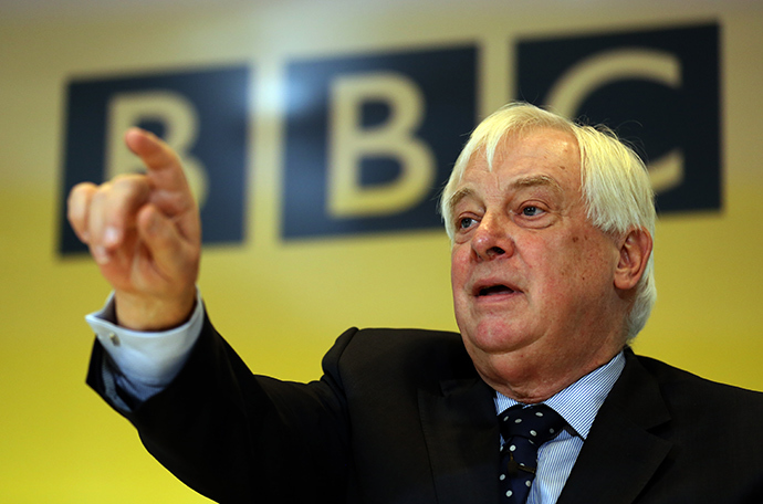 BBC Trust Chairman Chris Patten takes a question during a press conference at BBC Broadcasting House in London on December 19, 2012 on the release of the Pollard Report into the BBC's handling of the child-sex abuse claims against late presenter Jimmy Savile (AFP Photo)
