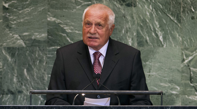 Czech Republic's President Vaclav Klaus. (Reuters/Ray Stubblebine)