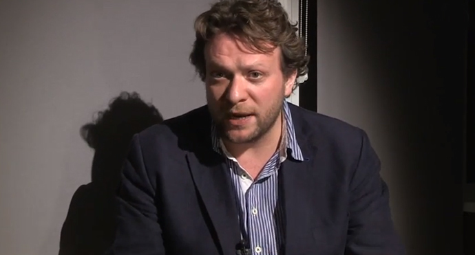Peter Pomerantsev, author of a forthcoming book asserting that Putinâs Russia is a post-modern dictatorship (Screenshot from youtube.com)