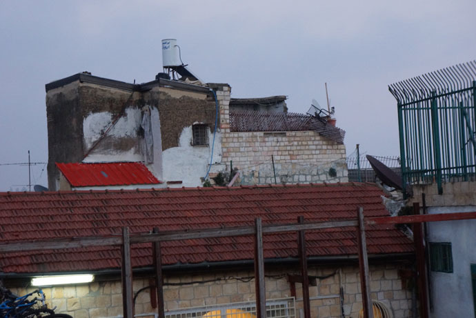 Loaiâs family defends the territory â their house towers over a block near the al-Aqsa mosque (Photo by Nadezhda Kevorkova)